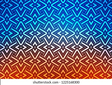 Light Blue, Red vector template with crystals, triangles. Abstract gradient illustration with triangles. Template for wallpapers.
