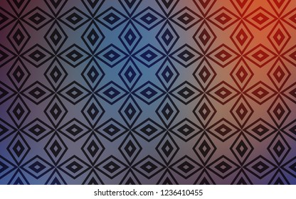 Light Blue, Red vector template with crystals, rectangles. Rectangles on abstract background with colorful gradient. Pattern for commercials.