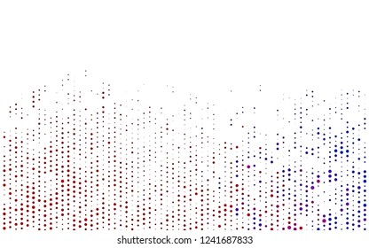 Light Blue, Red vector template with circles. Beautiful colored illustration with blurred circles in nature style. Design for posters, banners.