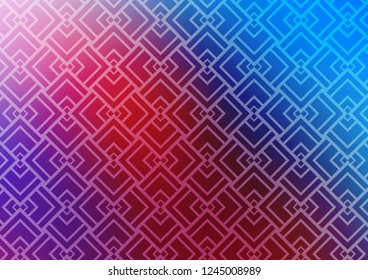 Light Blue, Red vector template with repeated sticks. Lines on blurred abstract background with gradient. Smart design for your business advert.