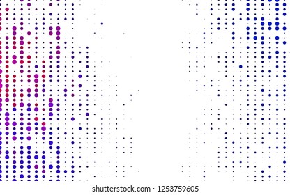 Light Blue, Red vector template with circles. Beautiful colored illustration with blurred circles in nature style. Template for your brand book.