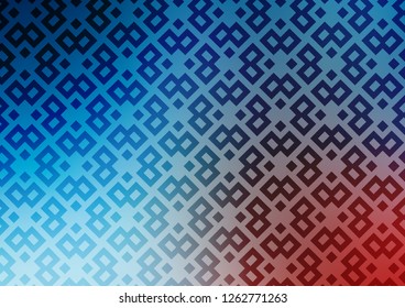 Light Blue, Red vector template with crystals, rectangles. Rectangles on abstract background with colorful gradient. Smart design for your business advert.