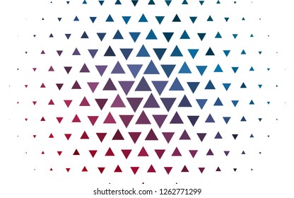 Light Blue, Red vector template with crystals, triangles. Beautiful illustration with triangles in nature style. Pattern can be used for websites.