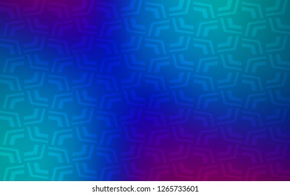Light Blue, Red vector template with lava shapes. A vague circumflex abstract illustration with gradient. The elegant pattern for brand book.