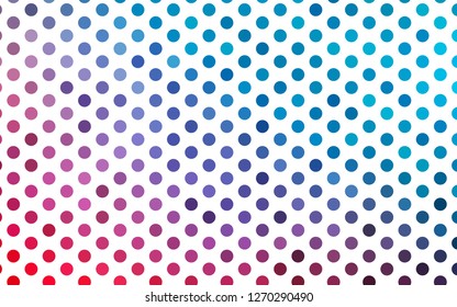Light Blue, Red vector template with circles. Modern abstract illustration with colorful water drops. Pattern for ads, leaflets.