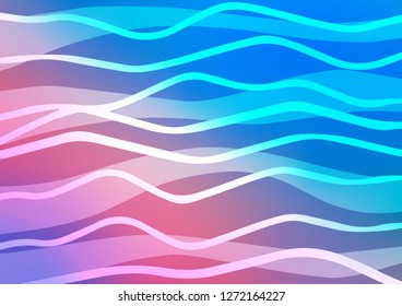 Light Blue, Red vector template with repeated sticks. Lines on blurred abstract background with gradient. The pattern can be used as ads, poster, banner for commercial.
