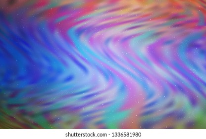 Light Blue, Red vector template with space stars. Modern abstract illustration with Big Dipper stars. Pattern for astronomy websites.