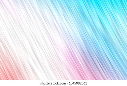 Light Blue, Red vector template with abstract lines. Colorful illustration in abstract marble style with gradient. The best blurred design for your business.