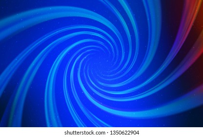 Light Blue, Red vector template with space stars. Shining illustration with sky stars on abstract template. Pattern for astronomy websites.