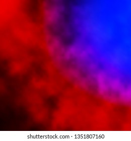 Light Blue, Red vector template with sky, clouds. Illustration in abstract style with gradient clouds. Pattern for your booklets, leaflets.