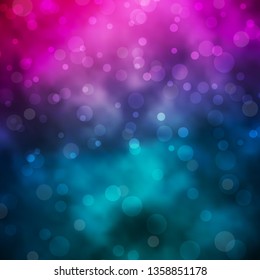 Light Blue, Red vector template with circles. Abstract illustration with colorful spots in nature style. Pattern for wallpapers, curtains.