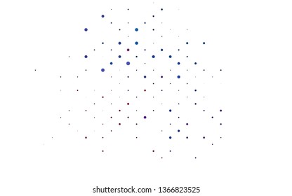 Light Blue, Red vector template with circles. Blurred decorative design in abstract style with bubbles. Pattern for ads, leaflets.