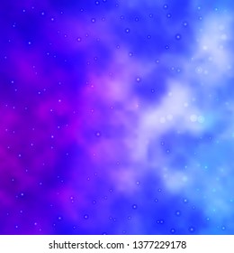 Light Blue, Red vector template with neon stars. Modern geometric abstract illustration with stars. Pattern for websites, landing pages.