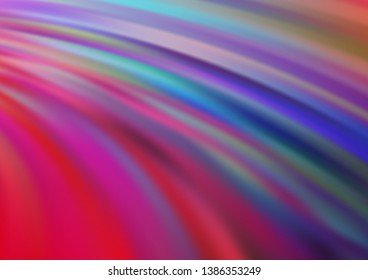 Light Blue, Red vector template with bubble shapes. Colorful abstract illustration with gradient lines. Textured wave pattern for backgrounds.