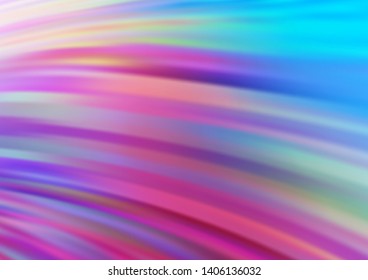 Light Blue, Red vector template with bent ribbons. A vague circumflex abstract illustration with gradient. Marble style for your business design.