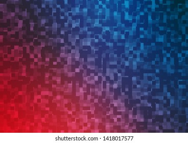 Light Blue, Red vector template with crystals, rectangles. Abstract gradient illustration with rectangles. Pattern can be used for websites.
