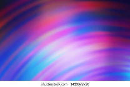 Light Blue, Red vector template with bent lines. An elegant bright illustration with gradient. Brand new design for your ads, poster, banner.