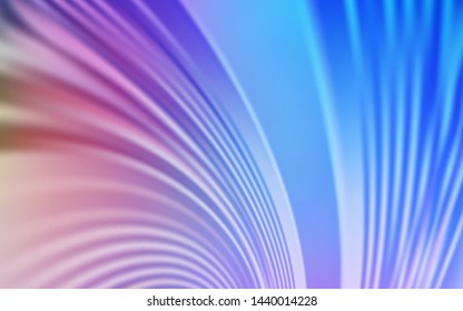 Light Blue, Red vector template with bent lines. Colorful illustration in abstract style with gradient. The best colorful design for your business.