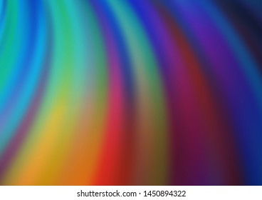 Light Blue, Red vector template with lava shapes. Shining illustration, which consist of blurred lines, circles. Textured wave pattern for backgrounds.