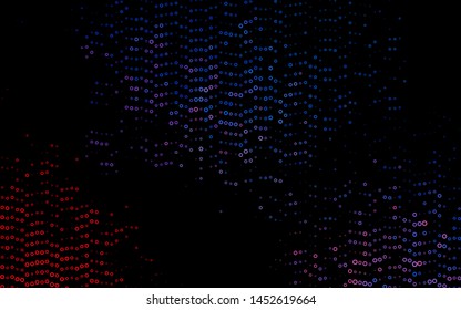 Light Blue, Red vector template with circles. Modern abstract illustration with colorful water drops. Template for your brand book.