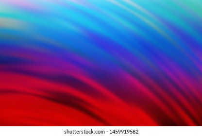 Light Blue, Red vector template with lines. Colorful illustration in abstract style with gradient. Pattern for your business design.