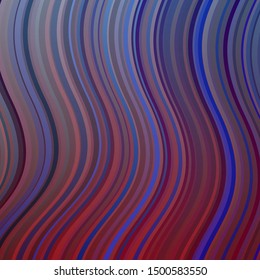 Light Blue, Red vector template with curves. Abstract gradient illustration with wry lines. Design for your business promotion.