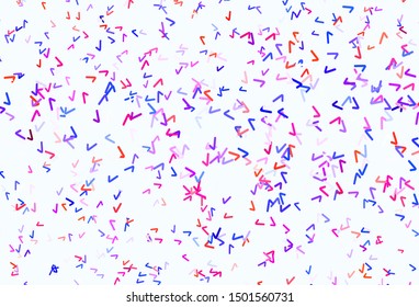 Light Blue, Red vector template with lines. A completely new colorful illustration in simple style. Pattern for your business design.