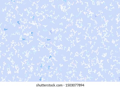 Light Blue, Red vector template with bent lines. Geometric illustration in abstract style with gradient.  Elegant pattern for a brand book.