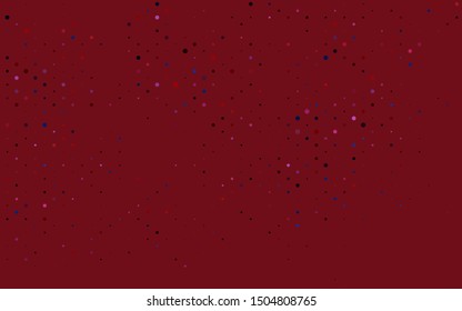 Light Blue, Red vector template with circles. Blurred bubbles on abstract background with colorful gradient. Template for your brand book.