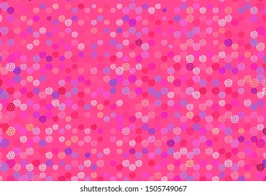 Light Blue, Red vector template with bent lines. A shining illustration, which consists of curved lines. Abstract design for your web site.