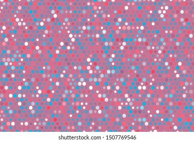 Light Blue, Red vector template with circles. Beautiful colored illustration with blurred circles in nature style. Design for posters, banners.