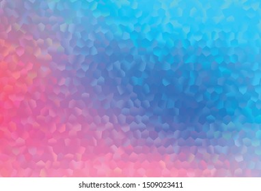 Light Blue, Red vector template in hexagonal style. Colorful hexagons on abstract backdrop. New design for website's poster, banner.