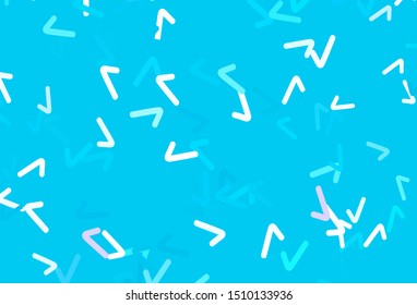 Light Blue, Red vector template with bent lines. Creative illustration in halftone style with gradient. Template for cell phone screens.