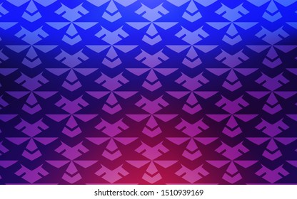 Light Blue, Red vector template with wry lines. Geometric illustration in abstract style with gradient.  Elegant pattern for a brand book.