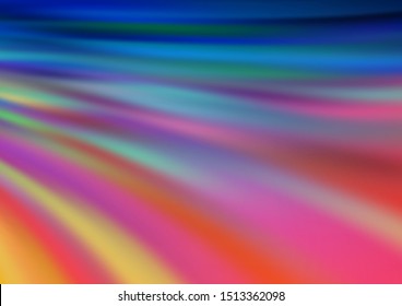 Light Blue, Red vector template with bent lines. Colorful illustration in abstract marble style with gradient. Marble design for your web site.