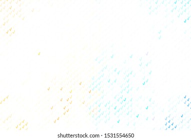 Light Blue, Red vector template with wry lines. Creative illustration in halftone style with gradient. Colorful wave pattern for your design.
