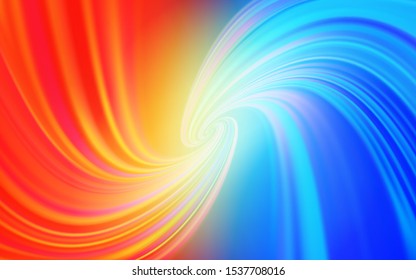 Light Blue, Red vector template with wry lines. Colorful abstract illustration with gradient lines. Abstract style for your business design.