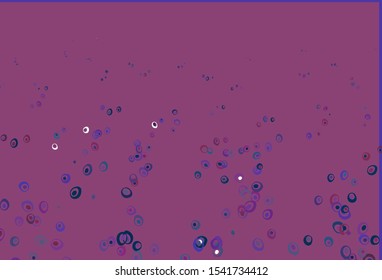 Light Blue, Red vector template with circles. Glitter abstract illustration with blurred drops of rain. Template for your brand book.