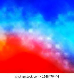 Light Blue, Red vector template with circles. Abstract illustration with colorful spots in nature style. Pattern for websites, landing pages.