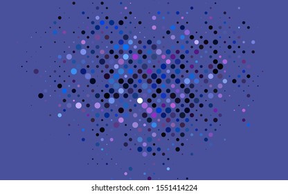 Light Blue, Red vector template with circles. Abstract illustration with colored bubbles in nature style. Template for your brand book.