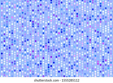 Light Blue, Red vector template with circles. Blurred bubbles on abstract background with colorful gradient. New template for your brand book.