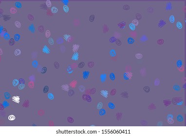 Light Blue, Red vector template with circles. Illustration with set of shining colorful abstract circles. Pattern for ads, leaflets.