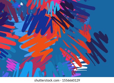 Light Blue, Red vector template with repeated sticks. Colorful shining illustration with lines on abstract template. Pattern for ads, posters, banners.