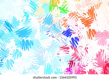 Light Blue, Red vector template with repeated sticks. Modern geometrical abstract illustration with Lines. Pattern for ad, booklets, leaflets.