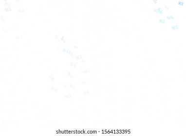 Light Blue, Red vector template with 30, 50, 90% selling. Illustration with signs of sales on abstract template. Backdrop for super sales on Black Friday.