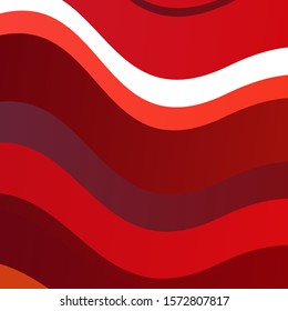 Light Blue, Red vector template with curved lines. Abstract illustration with gradient bows. Best design for your ad, poster, banner.