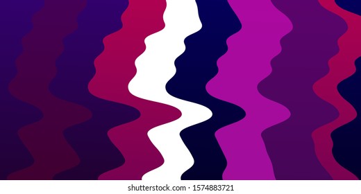 Light Blue, Red vector template with wry lines. Brand new colorful illustration with bent lines. Pattern for commercials, ads.