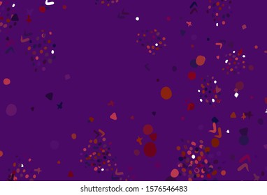 Light Blue, Red vector template with chaotic shapes. Decorative design in abstract style with random forms. Simple design for your web site.