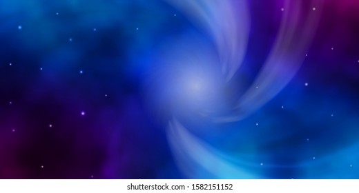 Light Blue, Red vector template with neon stars. Modern geometric abstract illustration with stars. Pattern for new year ad, booklets.