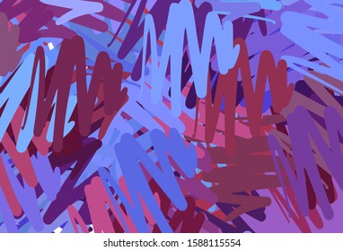 Light Blue, Red vector template with repeated sticks. Lines on blurred abstract background with gradient. Best design for your ad, poster, banner.